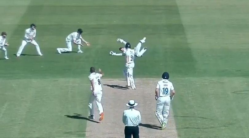 Bob Willis Trophy 2020: Alex Davies grabs stunner to dismiss Sean Dickson