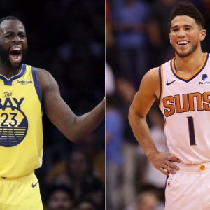 Devin Booker and Draymond Green