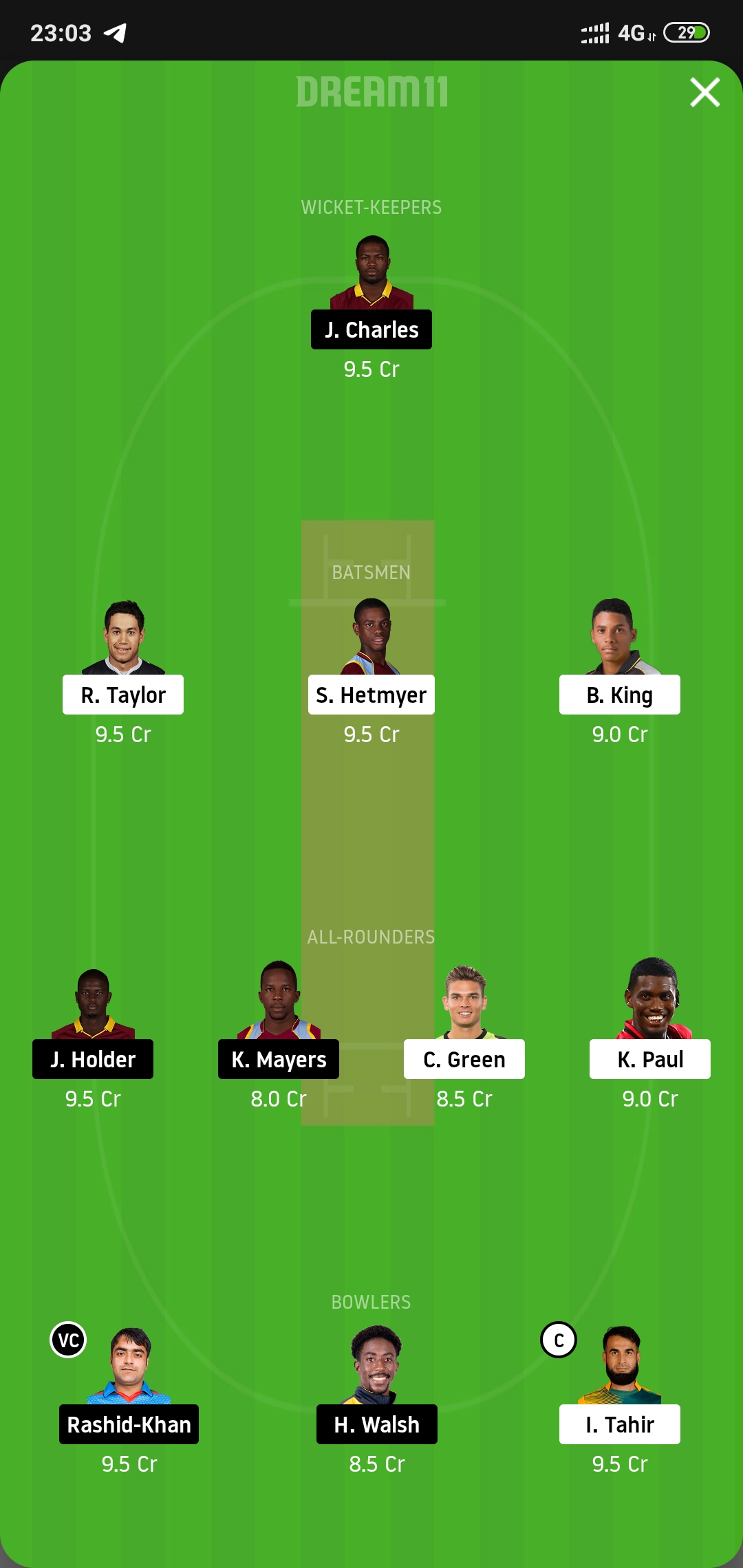 GUY vs BAR Dream11