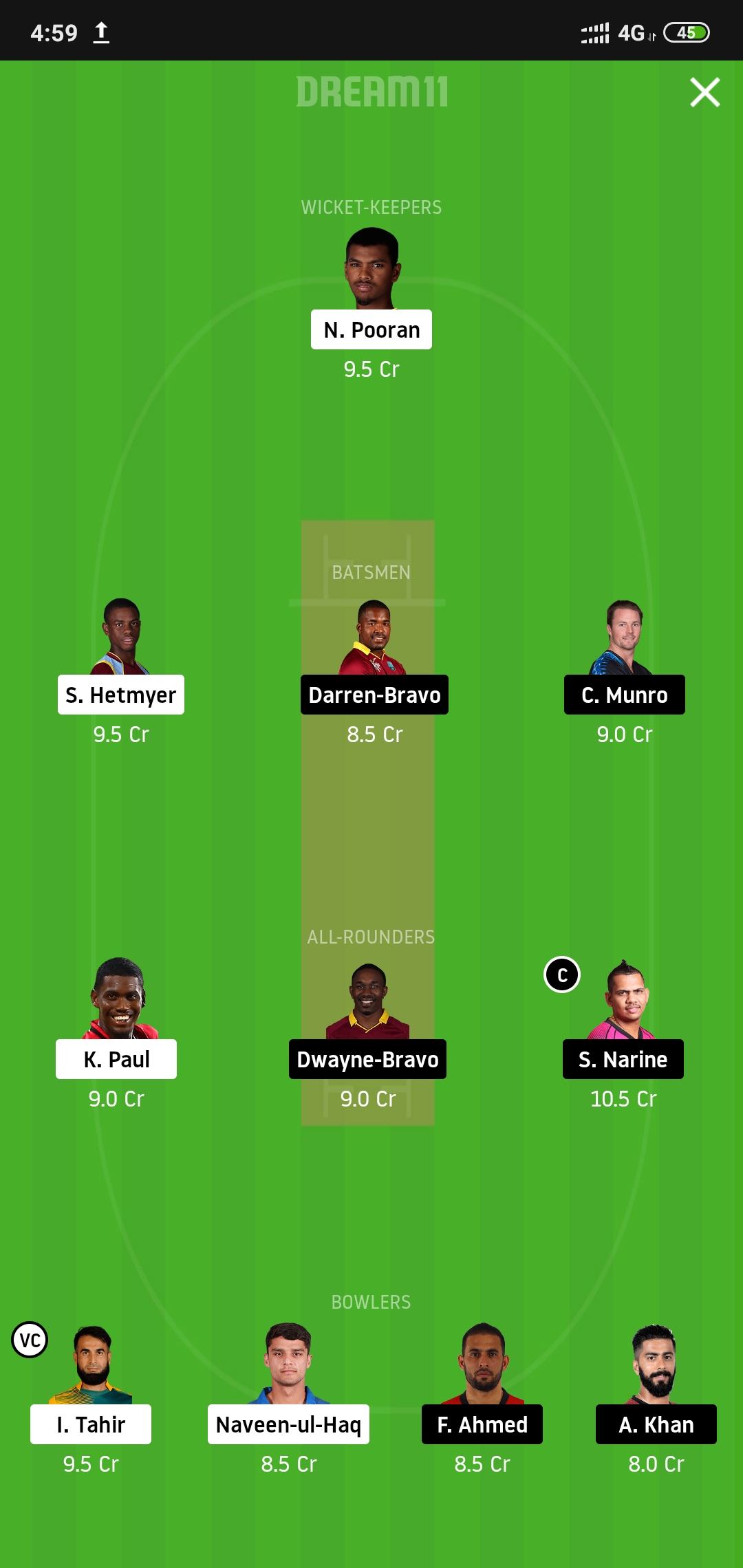 GUY vs TKR Dream11