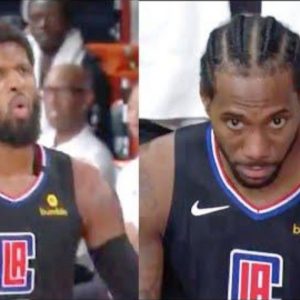 Kawhi Leonard Paul George airball