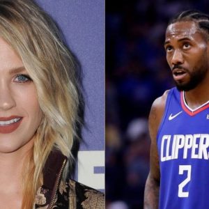 Kawhi Leonard and January Jones