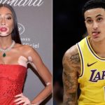 Kyle Kuzma and Winnie Harlow