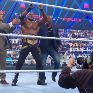Lashley Dominates Apollo Crews to Win The United States title at the WWE Payback opener
