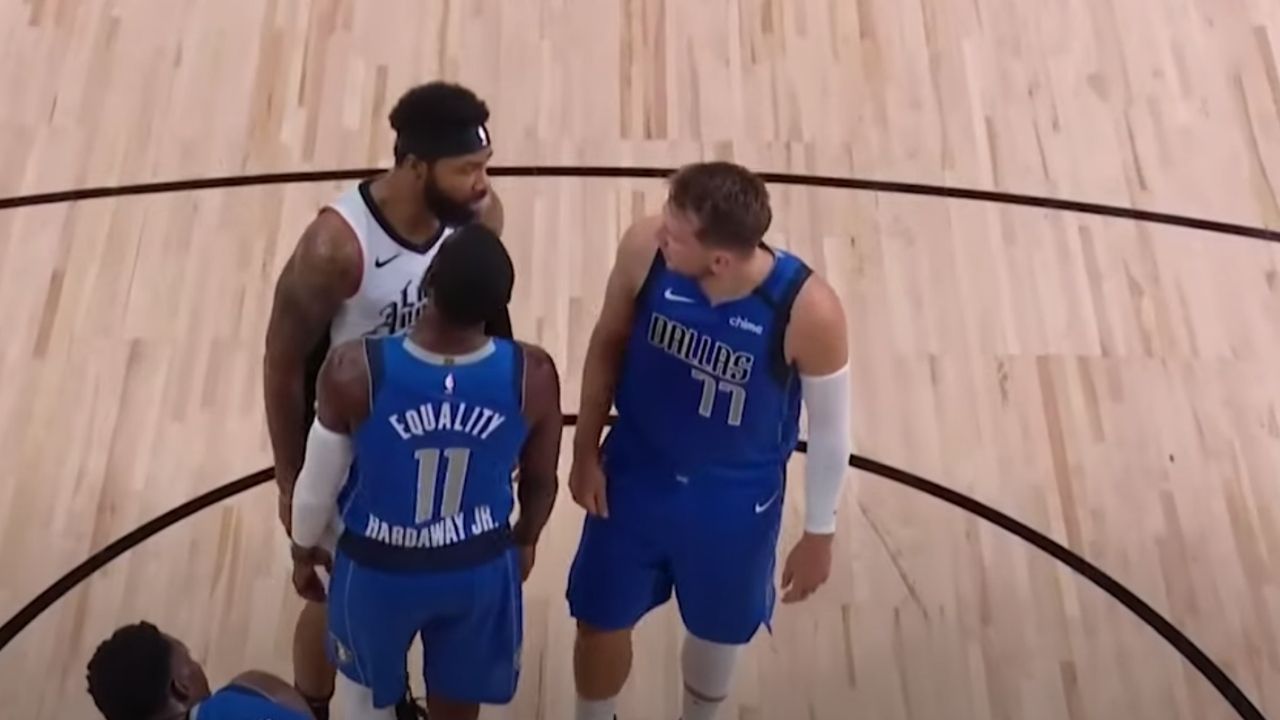 Luka Doncic trash talks Marcus Morris