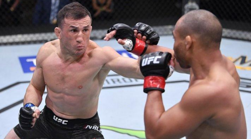Merab Dvalishvili kicks off UFC 252 main card with a win over John Dodson