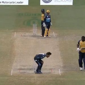 CPL 2020: Rashid Khan reacts funnily after getting hit in the abdomen in Zouks vs Tridents match