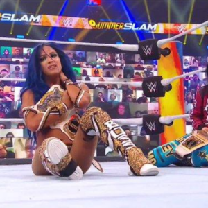 Sasha Banks loses yet another title defence as Asuka becomes WWE RAW women’s champion at SummerSlam