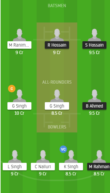 NFCC vs CEC Dream11
