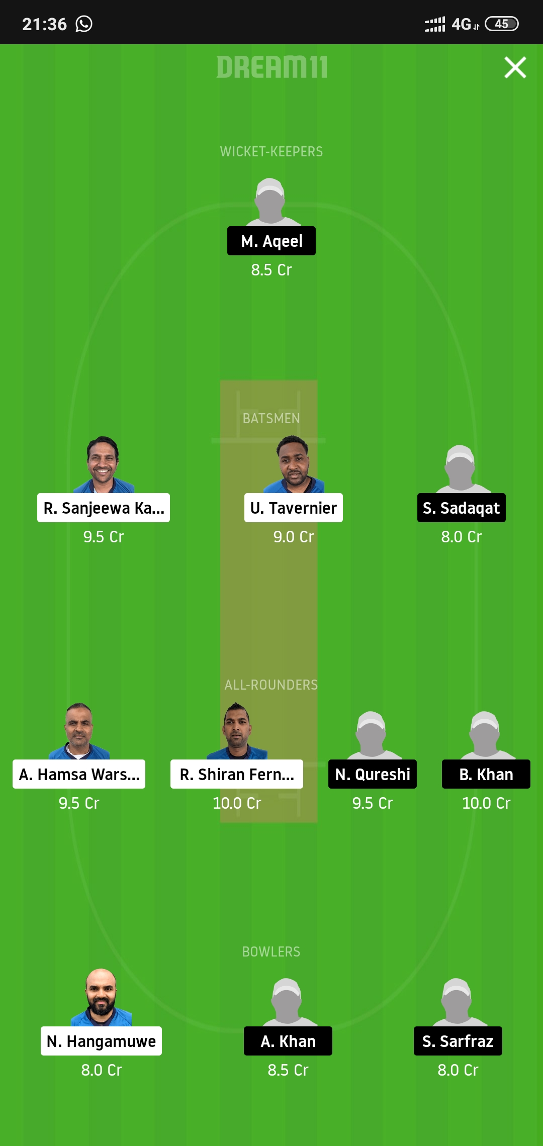 VCC vs FPC Dream11