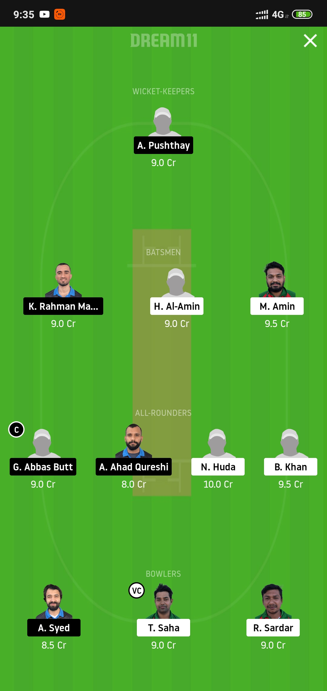 BTC vs HCC Dream11