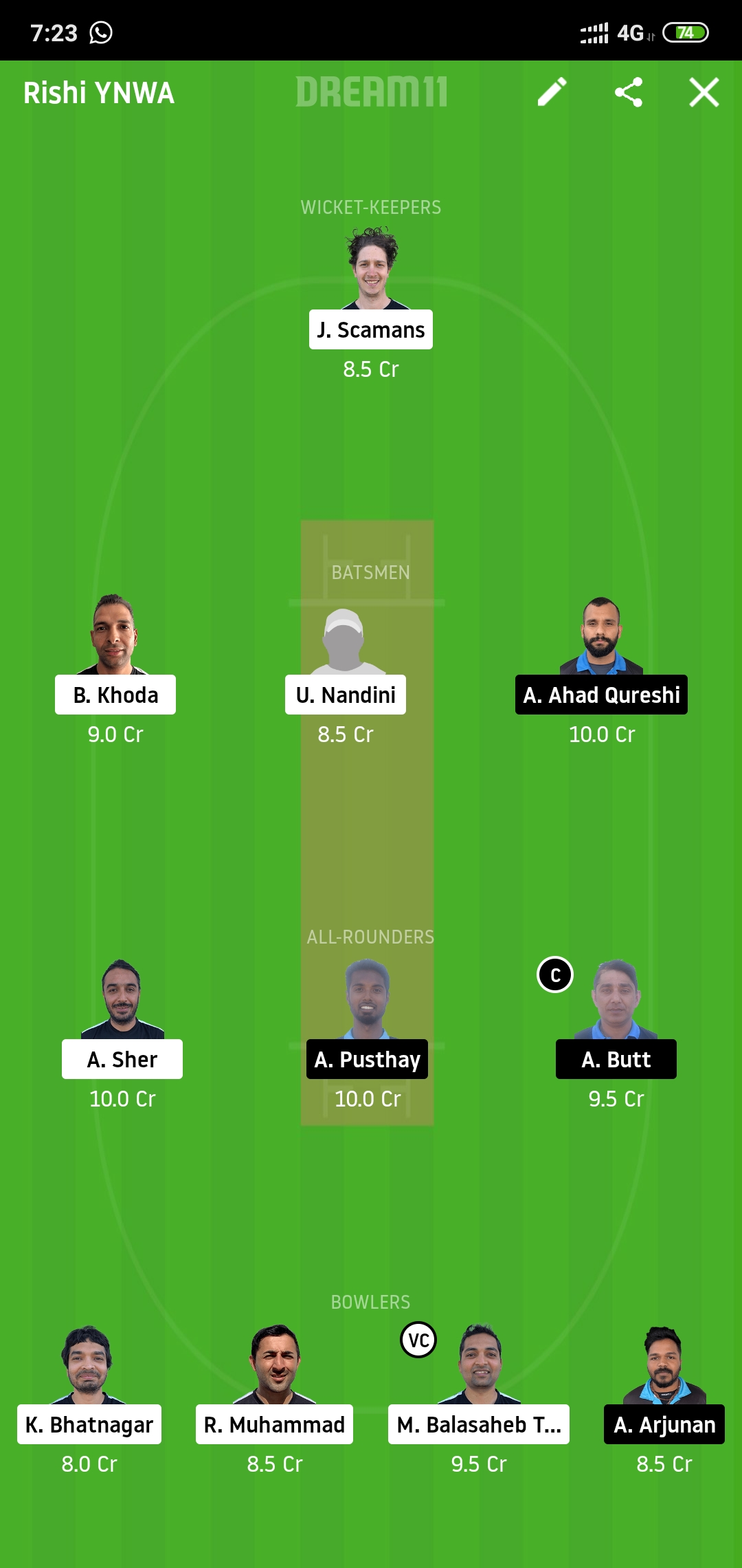 EB vs HCC Dream11