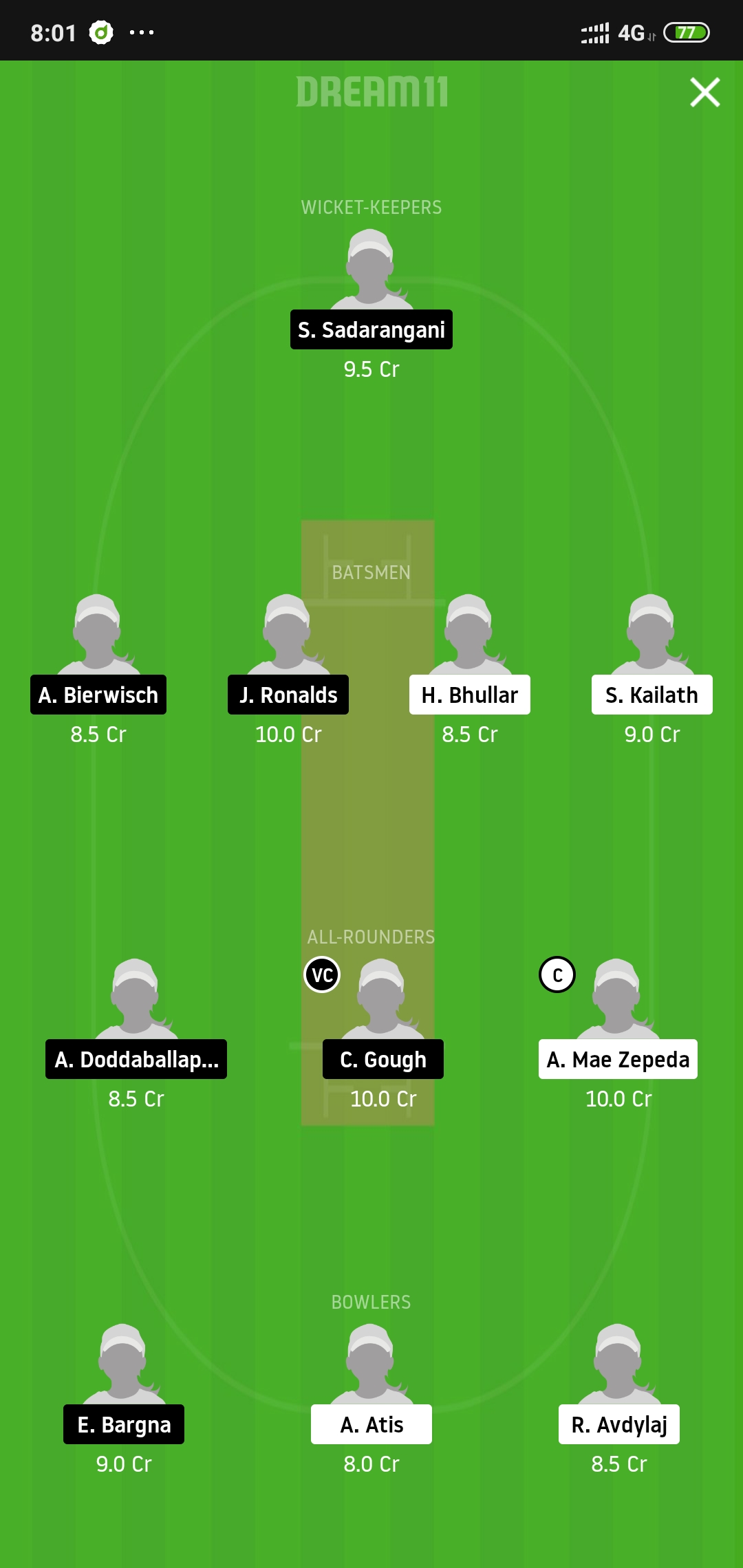 AUT-W vs GR-W Dream11