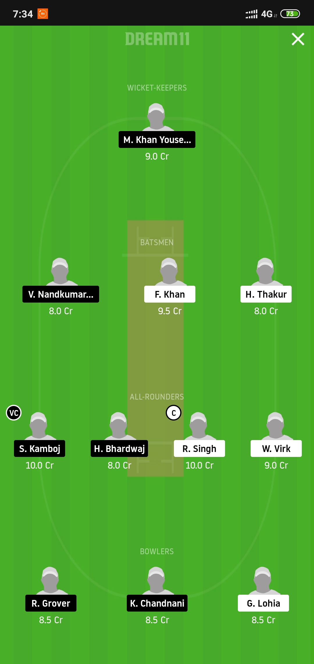 BSVB vs RCD Dream11