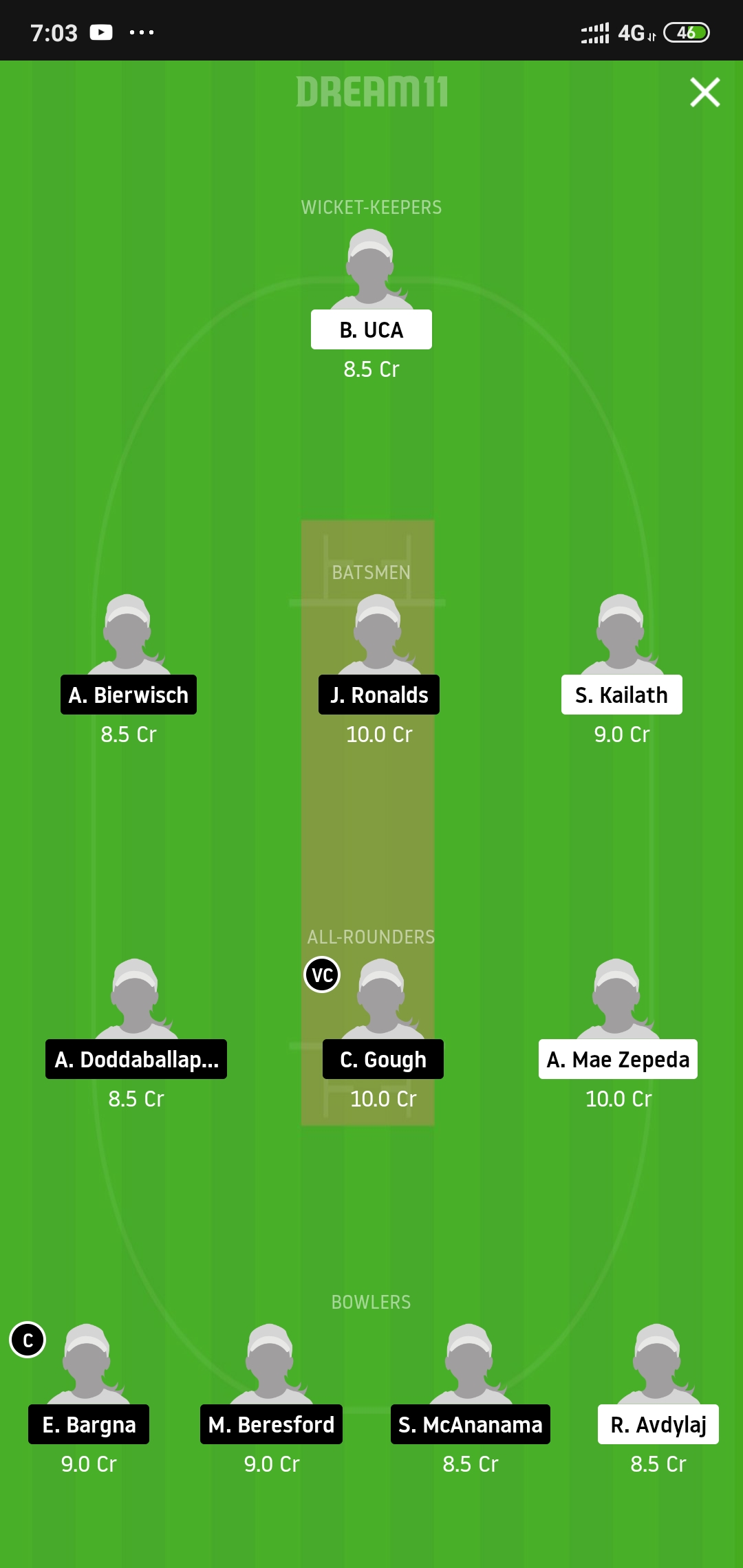 AUTW vs GRW Dream11