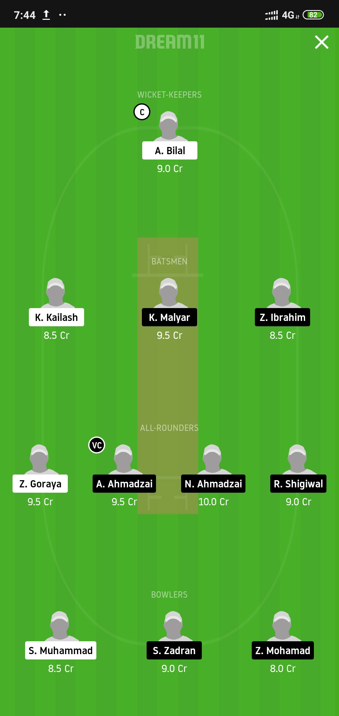 SAL vs VIA Dream11