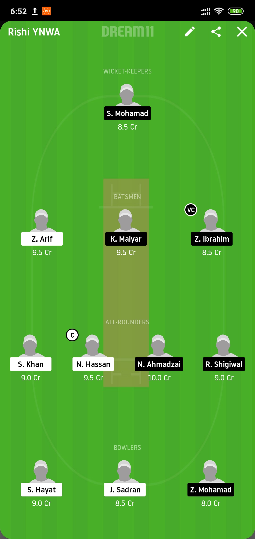 PAK-CC vs VIA Dream11