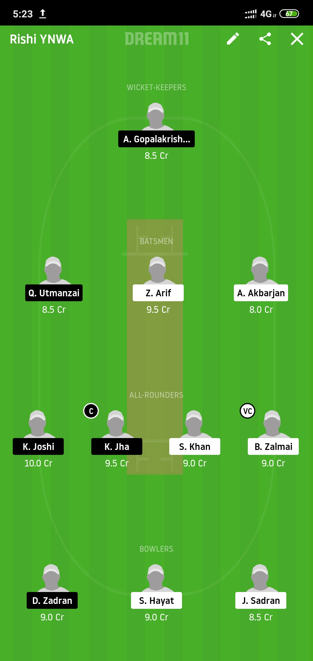 PAK-CC vs ICV Dream11