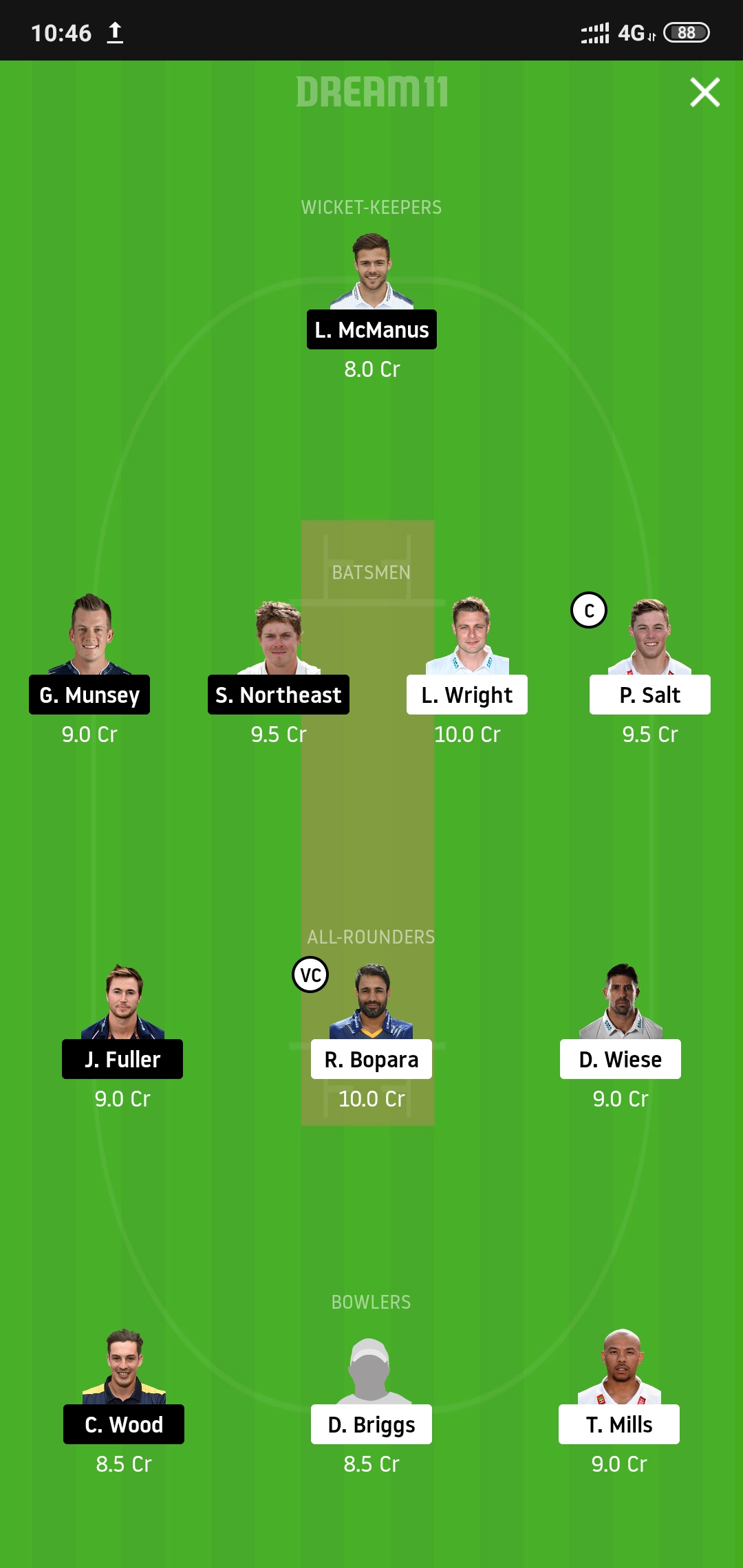 SUS vs HAM Dream11