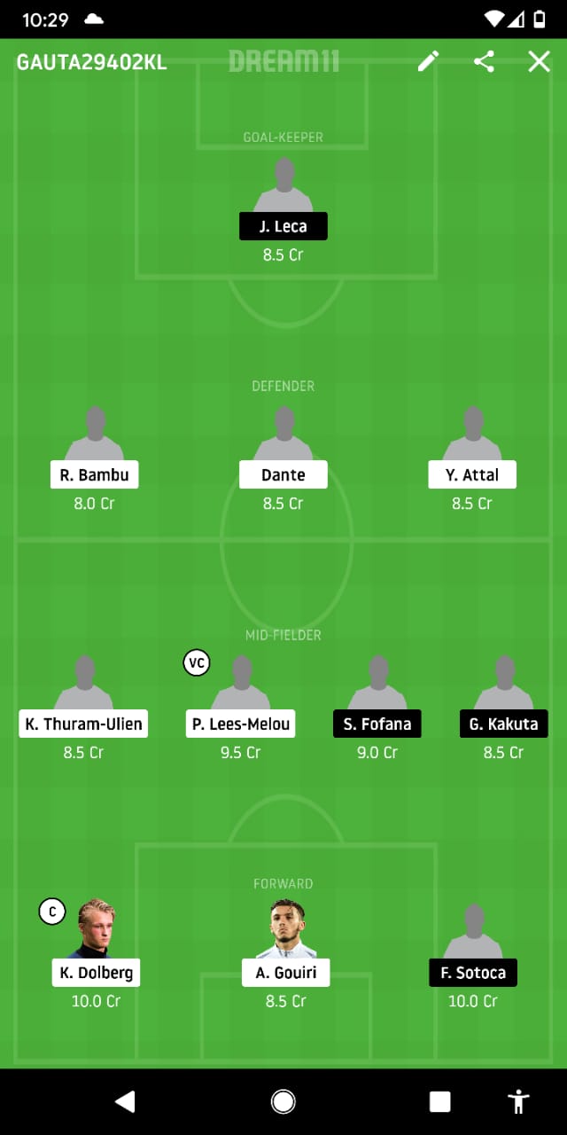 NIC Vs LEN Dream11