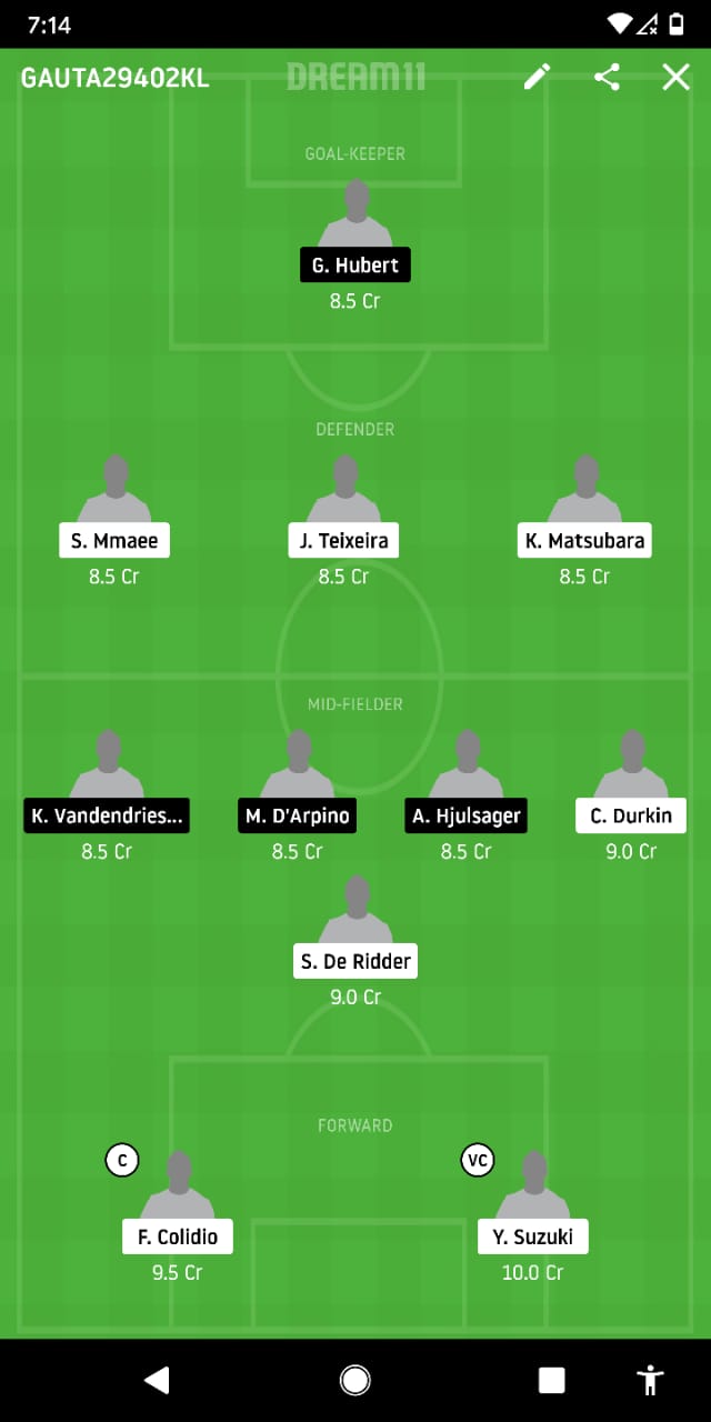 TRD Vs OSTN Dream11