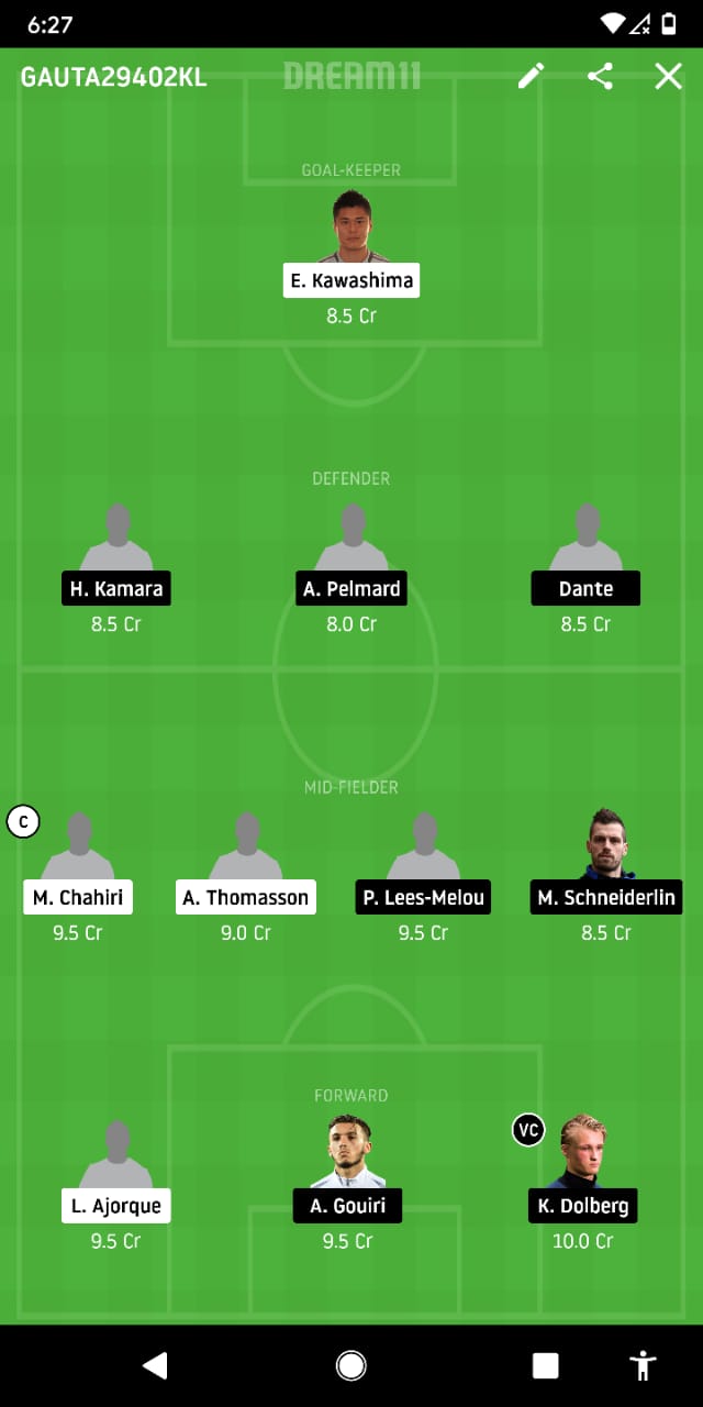 STS Vs NIC Dream11