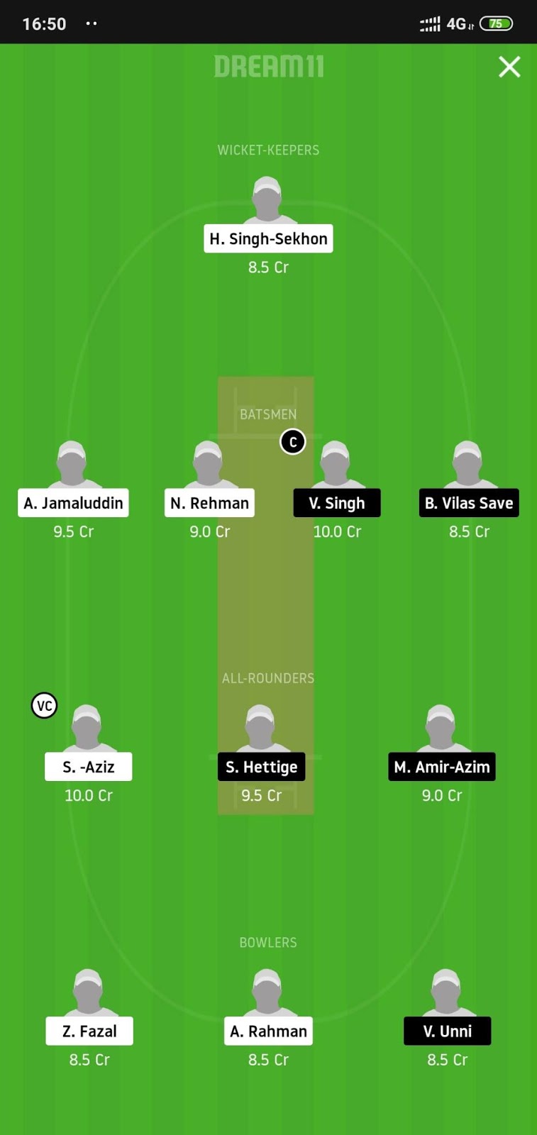 NS vs SH Dream11