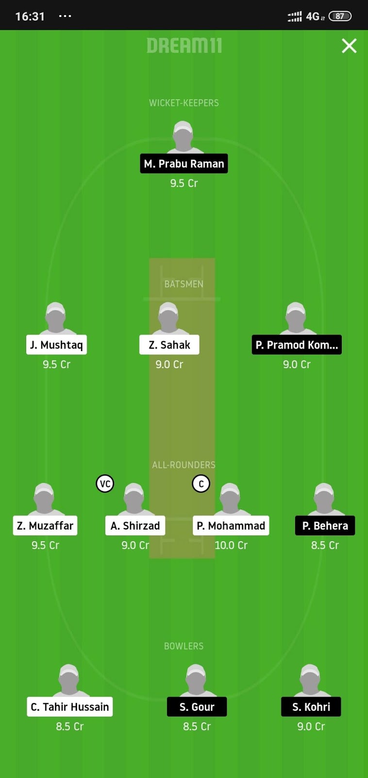 MKCC vs HSC Dream11