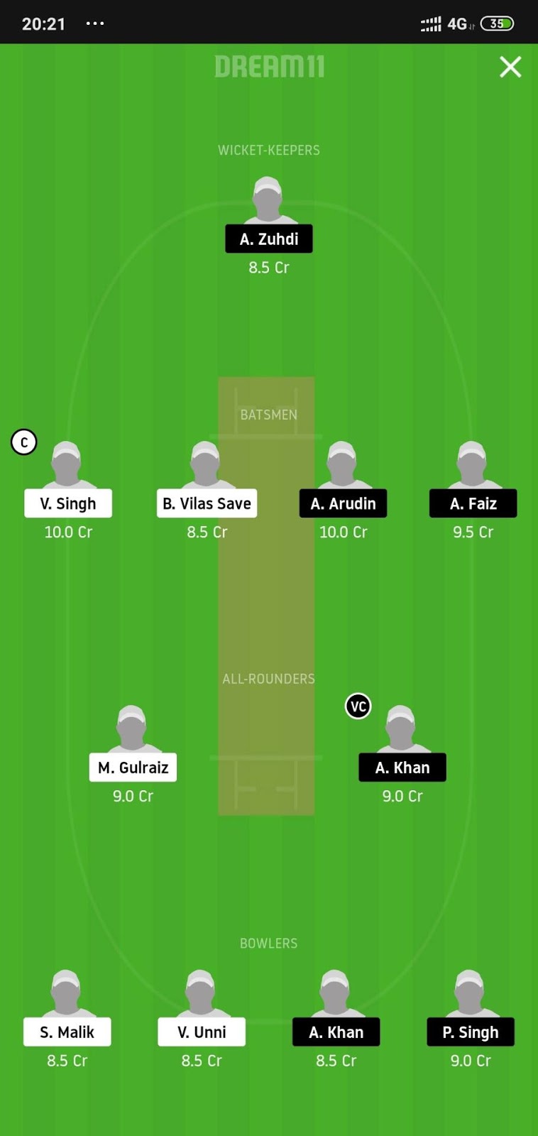 SH vs CS Dream11