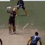 CPL 2020: Raymon Reifer castles Sunil Narine in Knight Riders vs Tridents match