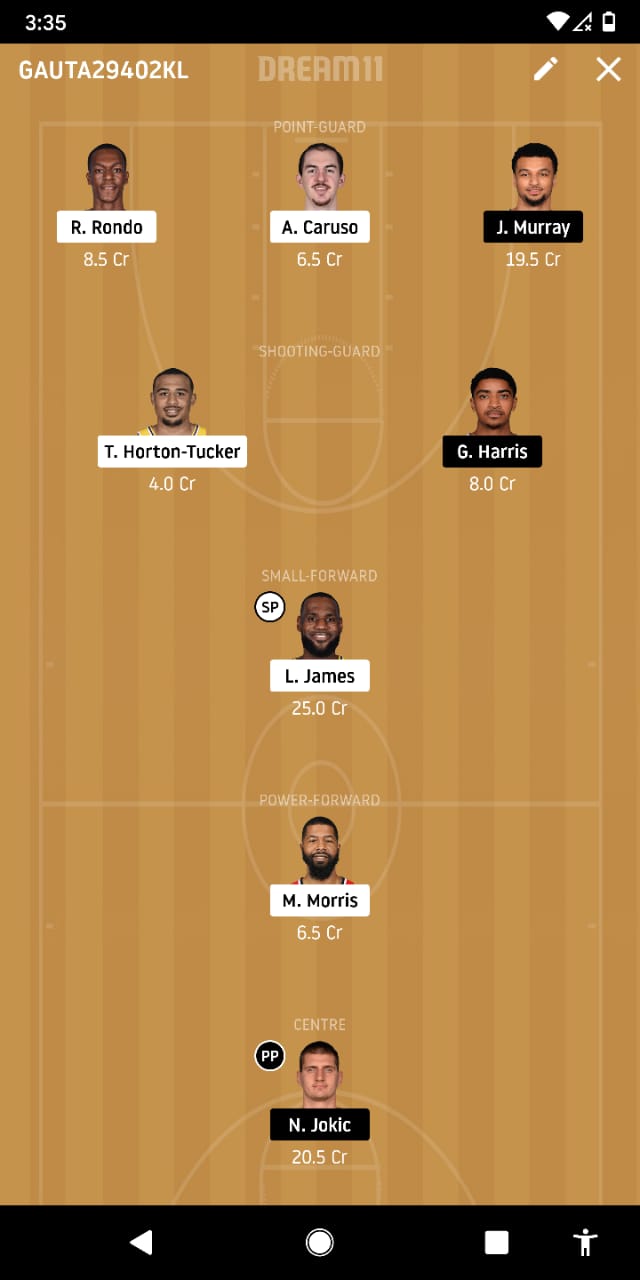 LAL vs DEN Dream11 Prediction: Los Angeles Lakers vs Denver Nuggets Best Dream 11 Team for Game 1 Western Conference Finals NBA 2019-20