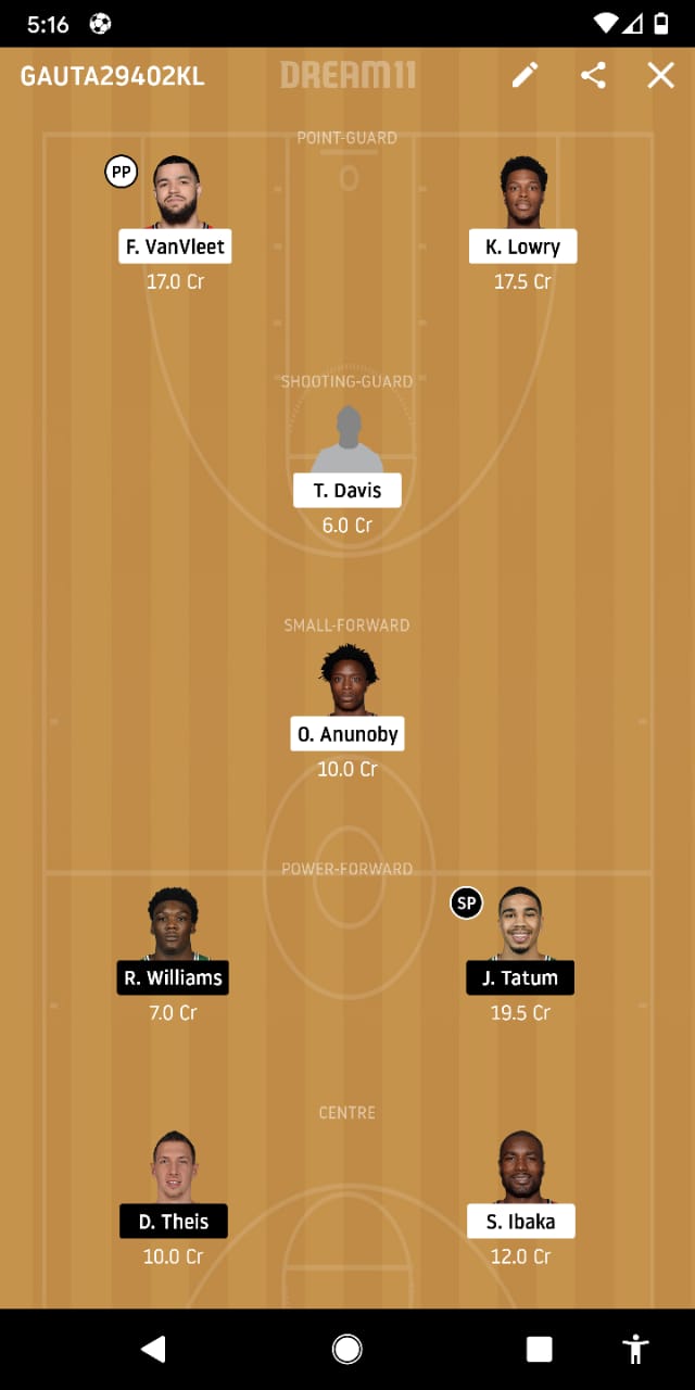 TOR Vs BOS Dream 11 Prediction