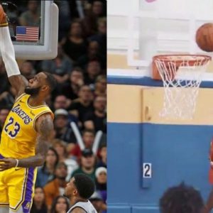 Bronny James windmill dunk