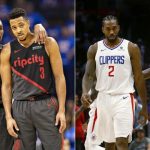 CJ McCollum and Damian Lillard mock Paul George and Clippers