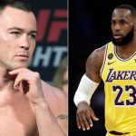 "Not that woke, spineless coward like LeBron James." - Colby Covington verbally attacks Laker's Star at UFC 272 weigh-ins