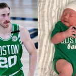 Gordon Hayward and wife new born son