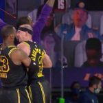 JR Smith misses chest bump with LeBron James