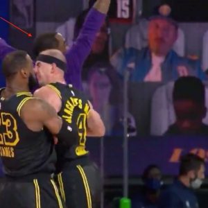 JR Smith misses chest bump with LeBron James