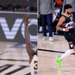 Jamal Murray three and shimmy celebration