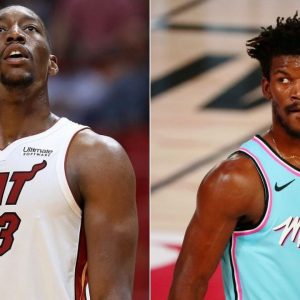 Jimmy Butler and Bam Adebayo