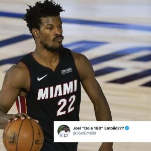 Joel Embiid tweets for Jimmy Butler