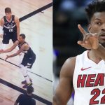 Jimmy Butler had stepped out of bounds