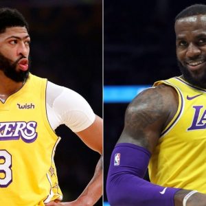 LeBron James Anthony Davis 'eyebrow' method