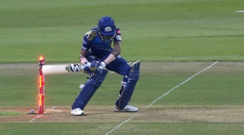 Hardik Pandya out today vs KKR: Watch Mumbai Indians all-rounder dismissed in peculiar manner by Andre Russell