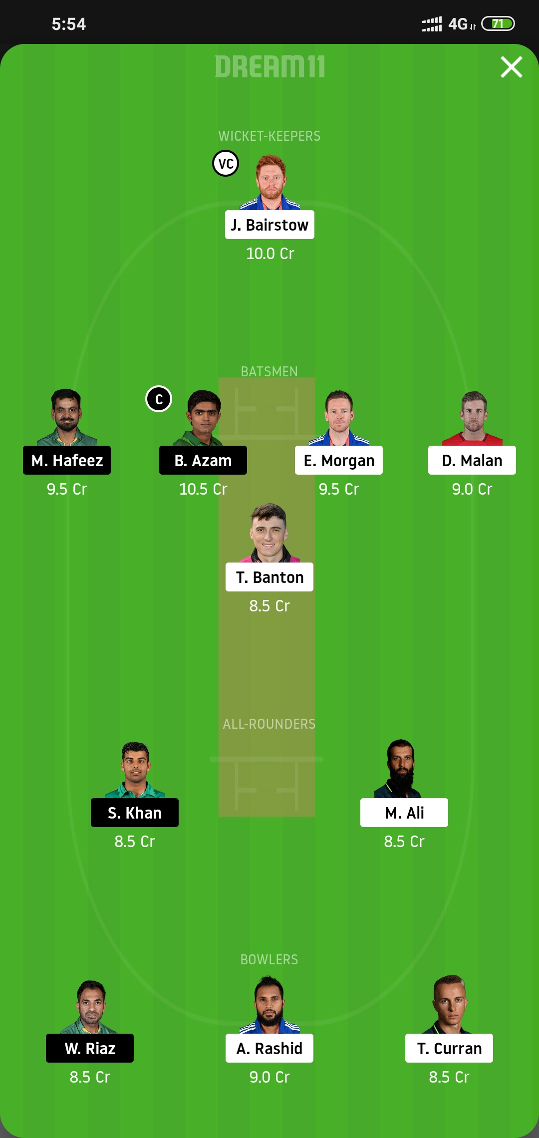 ENG vs PAK Dream11