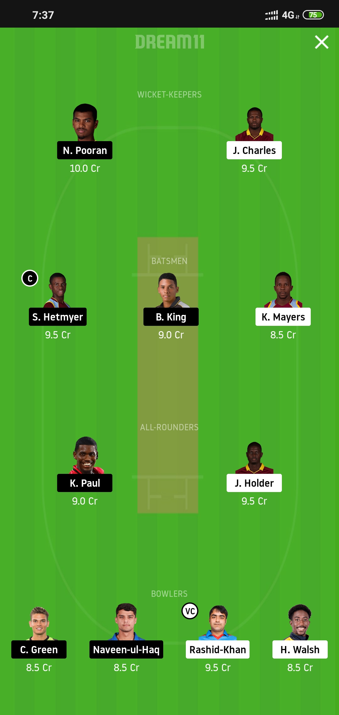 BAR vs GUY Dream11