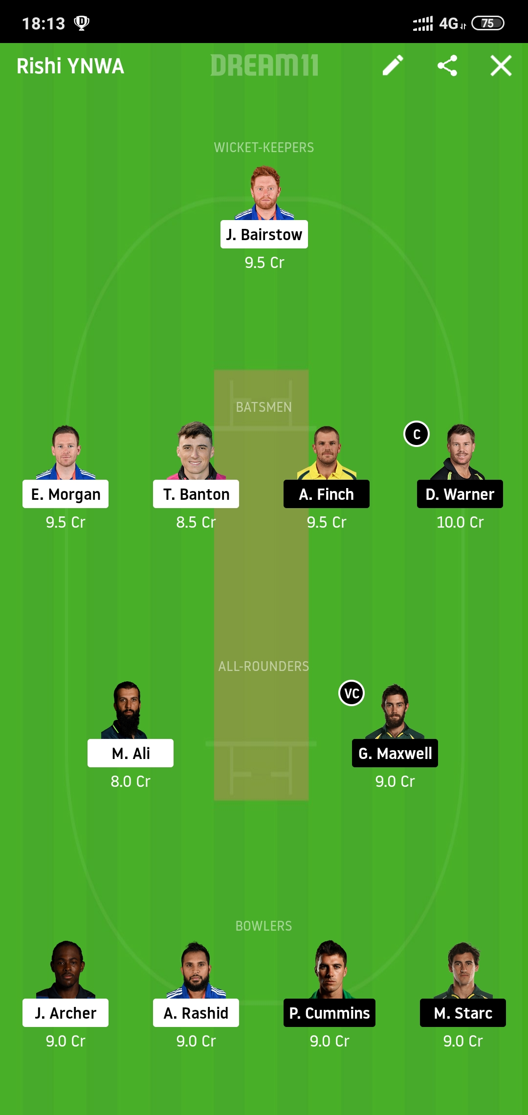 ENG vs AUS Dream11