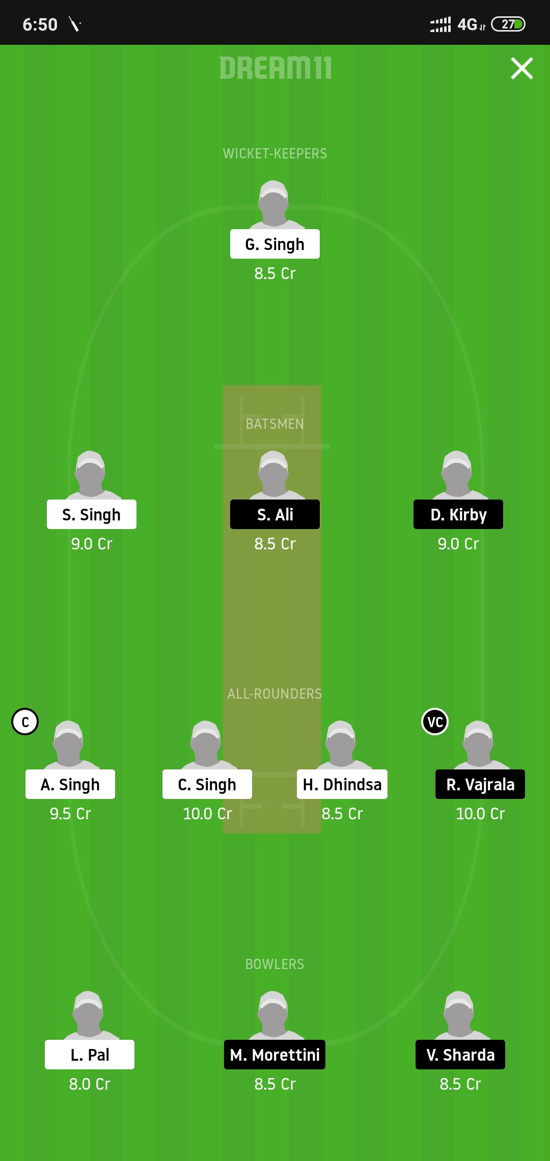 ALCC vs RCCC Dream11