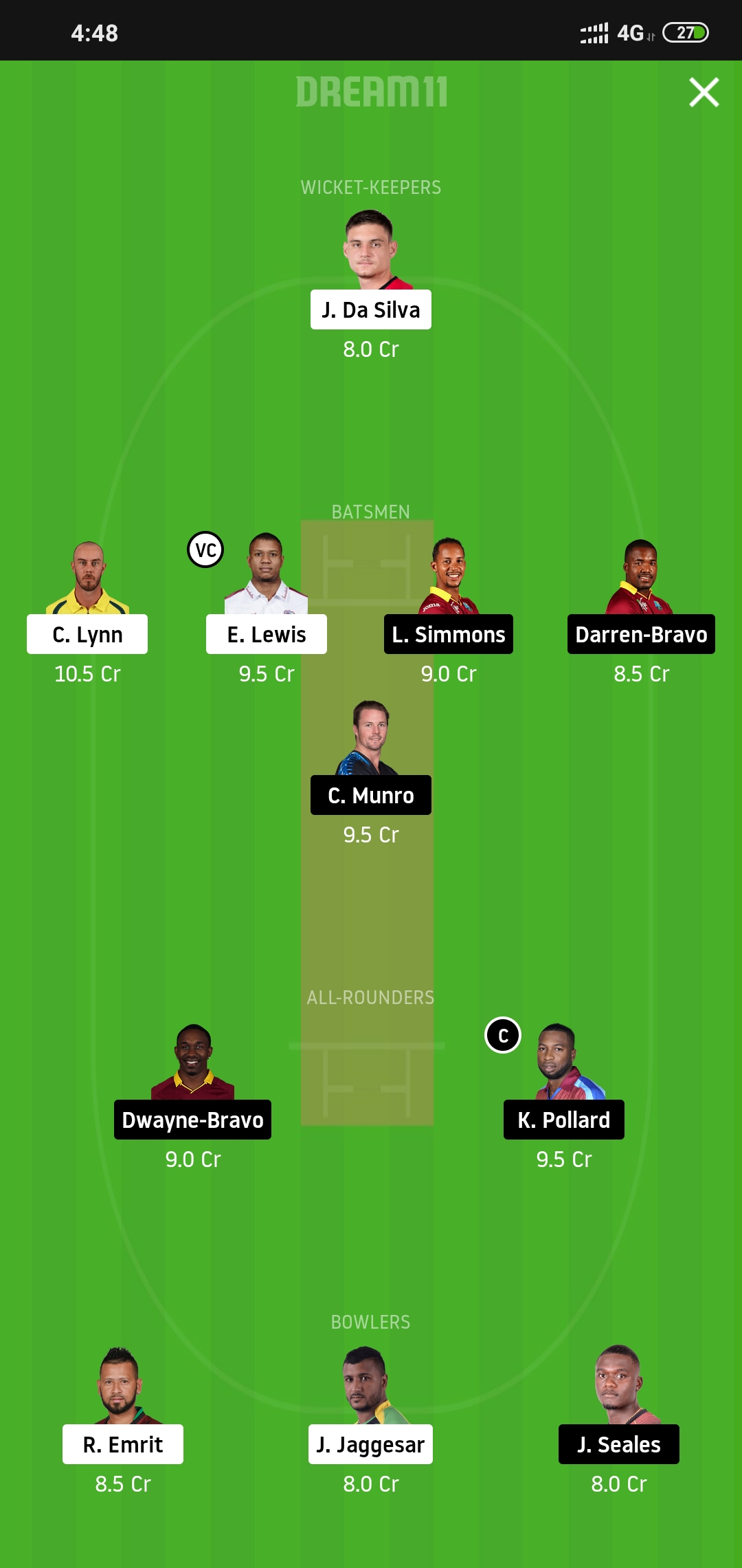 SKN vs TKR Dream11