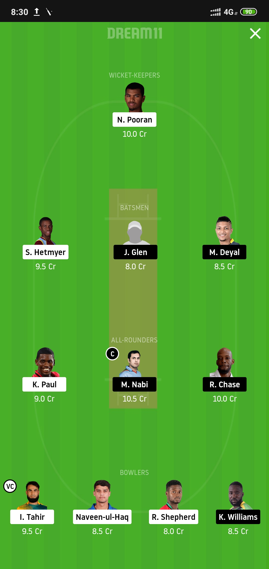 GUY vs SLZ Dream11